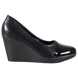 J. Star Pompe con zeppa nero