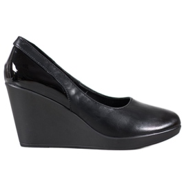 J. Star Pompe con zeppa nero