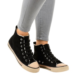 Sneakers nere isolate T-040 nero