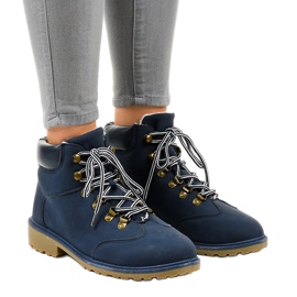 Stivali isolati blu scuro DS1702 blu navy