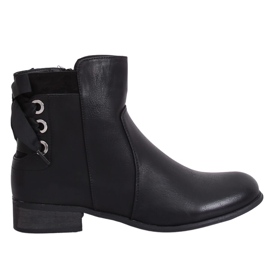 Stivali neri piatti da donna neri 1184-PA Black nero