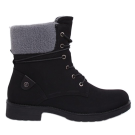 Stivali stringati neri K-9926 Black nero