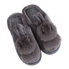 Pantofole grigie coniglietti grigio MA01 Grey