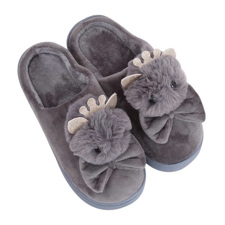 Pantofole grigie da donna grigie DD112 Grey grigio