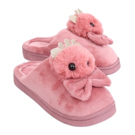 Pantofole da donna rosa sporco DD112 Pink