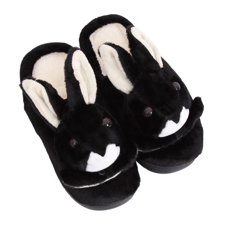 Pantofole da donna coniglietto nero MA17 Black