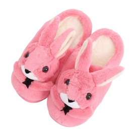 Pantofole da donna coniglietti rosa scuro MA17 Red