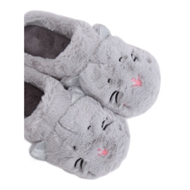 Pantofole grigie da donna grigie MA16 Grey grigio