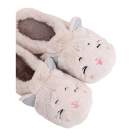 Ciabatte da donna beige MA16 Milk White