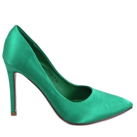 BM Tacchi alti da donna in raso TALIA NERO verde