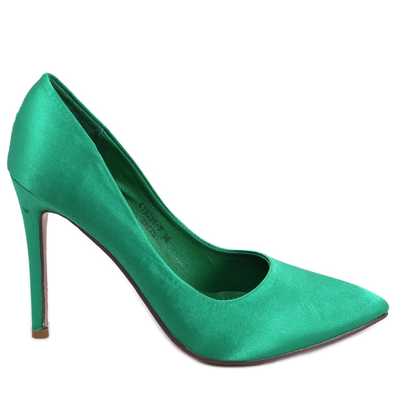 BM Tacchi alti da donna in raso TALIA NERO verde