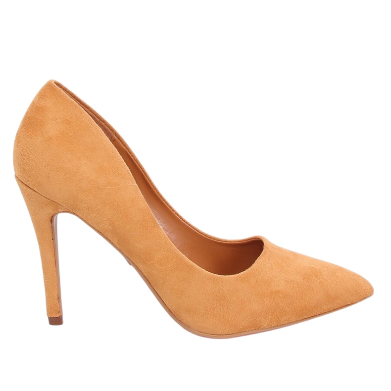 Décolleté in camoscio cammello GG-70 Camel giallo