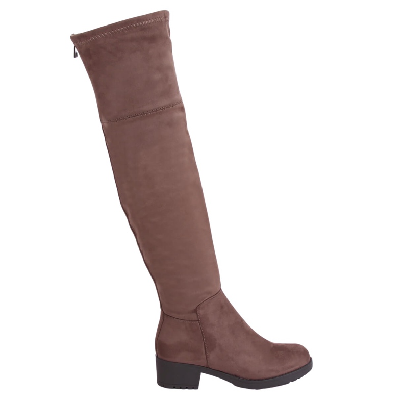Stivali da equitazione da donna beige-marrone 0-207 Khaki
