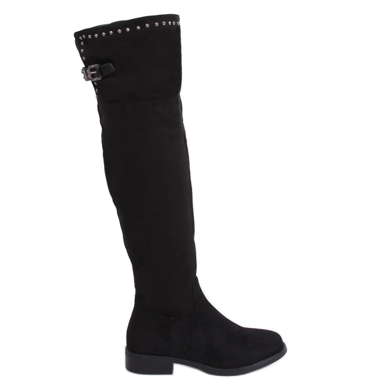 Stivali in camoscio nero Z173 Black