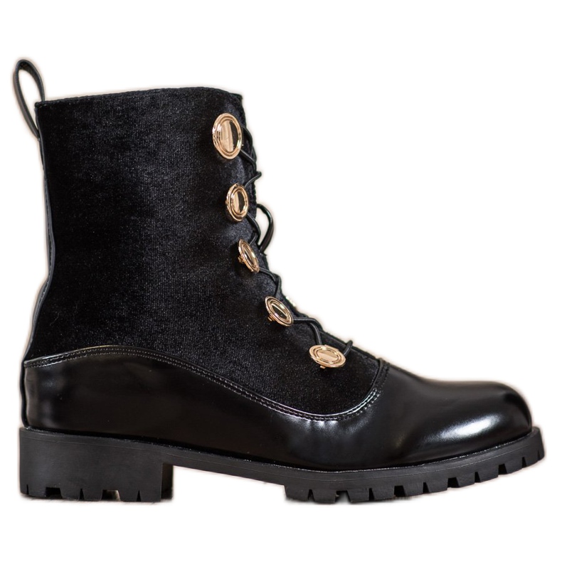 Seastar Stivaletti Velour Con Costine nero
