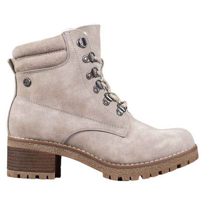 Goodin Stivali beige con montone