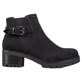 J. Star Stivali in camoscio nero