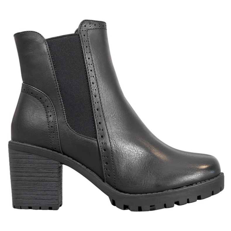 J. Star Stivali slip-on sulla piattaforma nero