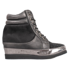 Sergio Leone Sneakers Con Cristalli nero