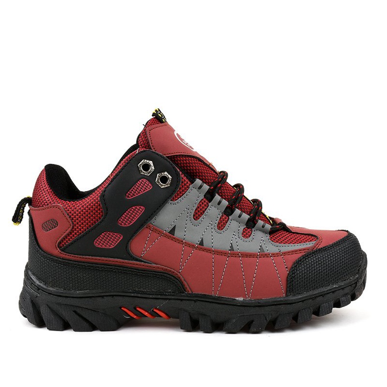 Scarpe da trekking da donna rosse W317 nero rosso