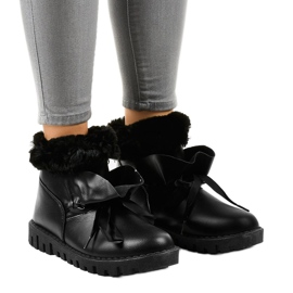 Sneakers nere isolate con cerniera 428-6 nero