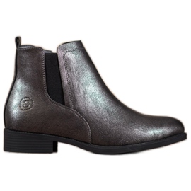 Sergio Leone Stivaletti Chelsea argento grigio