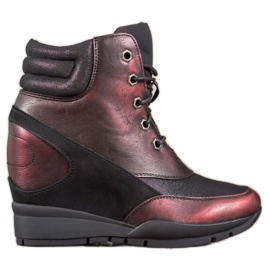 Sergio Leone Sneakers bordeaux rosso