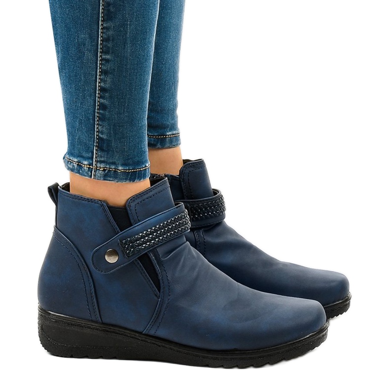 Stivali caldi chiari blu scuro 6193 blu navy