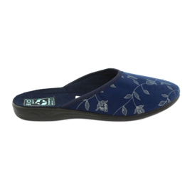 Pantofole velour Adanex 18112 blu navy nero