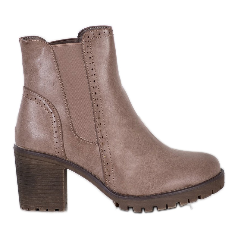 J. Star Stivali slip-on sulla piattaforma marrone