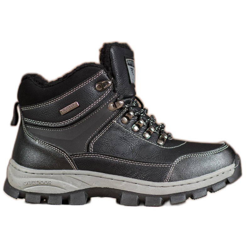 Arrigo Bello Stivali invernali stringati nero