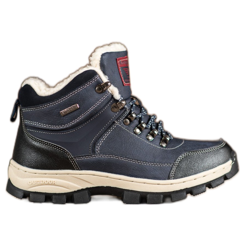 Arrigo Bello Stivali invernali stringati blu