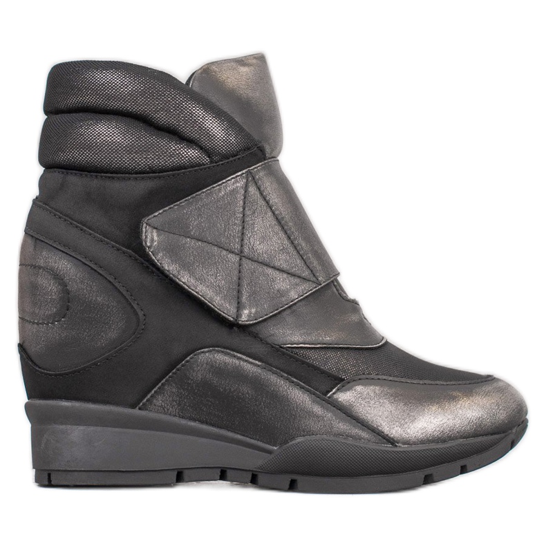 Sergio Leone Scarpe da ginnastica con velcro grigio