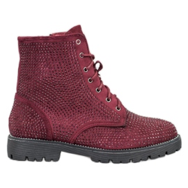 Sweet Shoes Stivali in camoscio bordeaux rosso