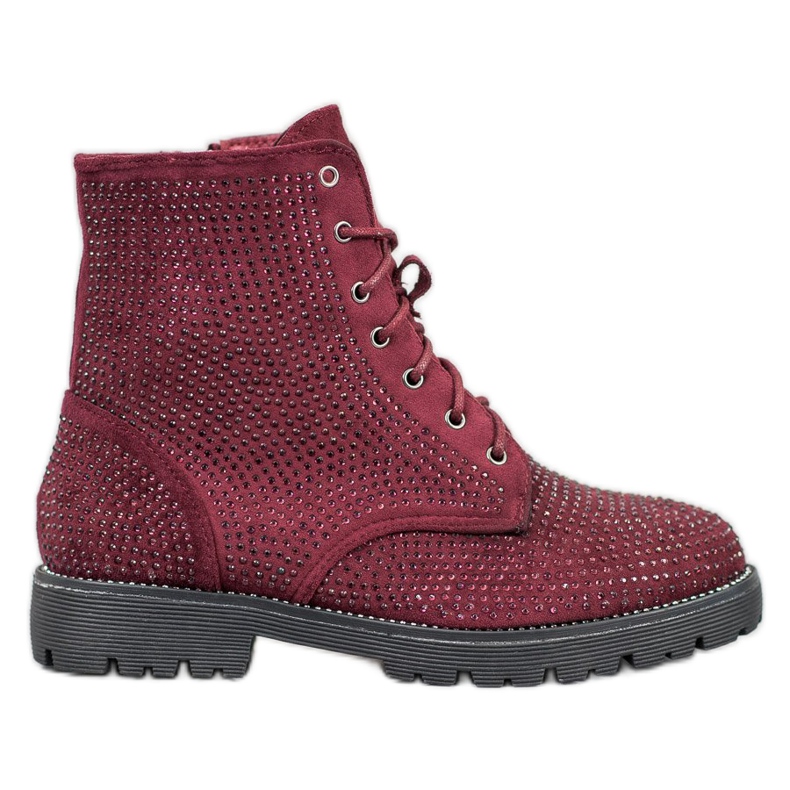 Sweet Shoes Stivali in camoscio bordeaux rosso