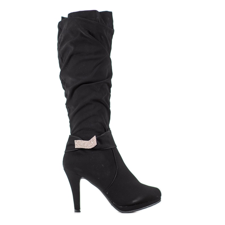 Ch. Creation Stivali con tacco alto nero