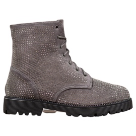 Sweet Shoes Stivali in camoscio grigio