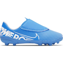 Nike Mercurial Vapor 13 Club Mg PS (V) Jr AT8162 414 scarpe da calcio blu blu