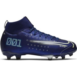 Scarpa da calcio Nike Mercurial Superfly 7 Academy Mds FG / MG Jr BQ5409 401 blu navy blu navy