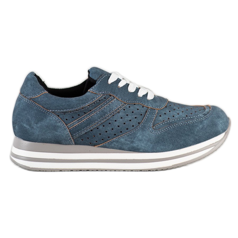 Kylie Scarpe sportive in ecopelle blu