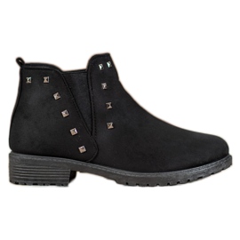 SHELOVET Stivali Con Borchie nero verde