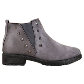 SHELOVET Stivali Con Borchie grigio