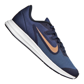 Nike Downshifter 9 (GS) Jr AR4135-403 scarpe blu navy