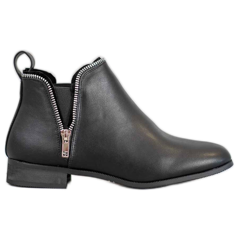 Cm Paris Stivaletti Chelsea Con Cerniera Decorativa nero