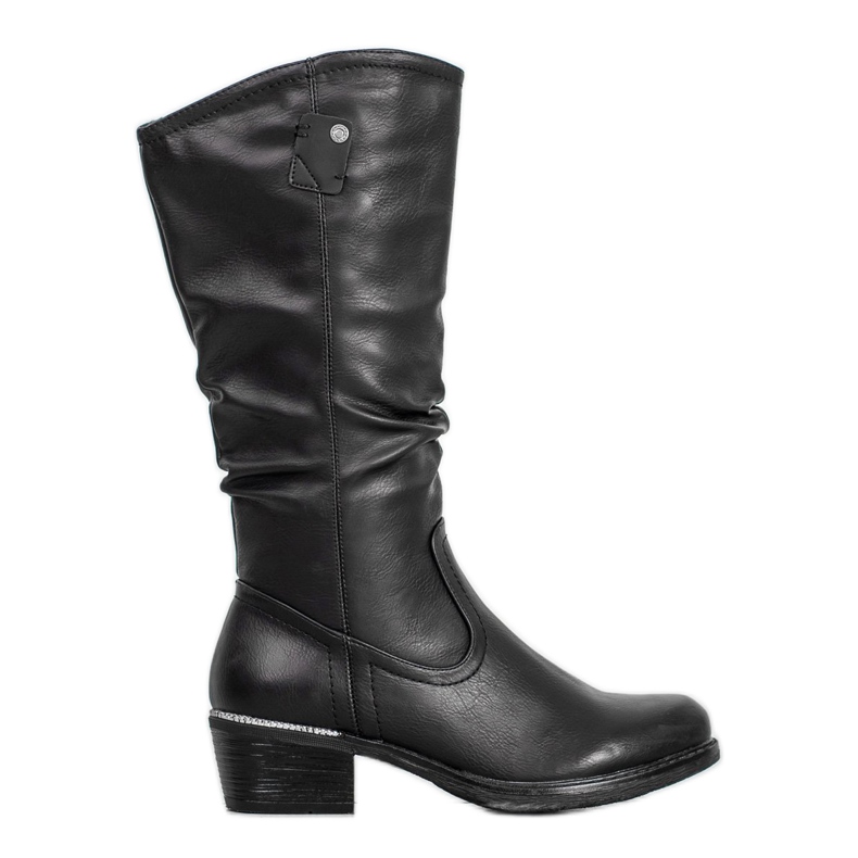 SHELOVET Stivali Neri Con Ecopelle nero