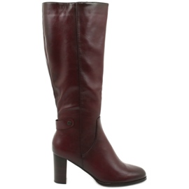 Stivali Con Ecopelle VINCEZA rosso