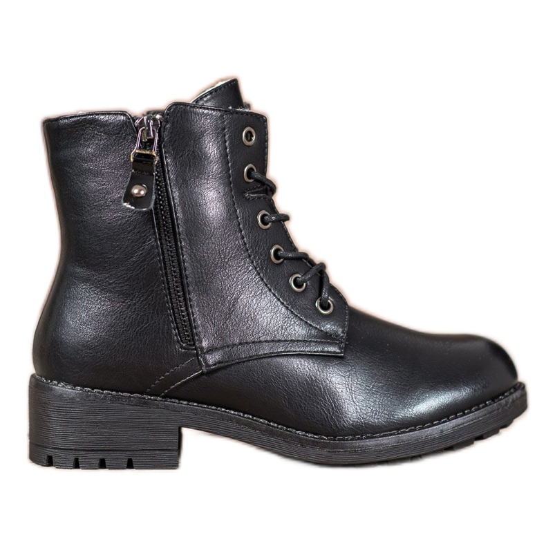 J. Star Trapper classici realizzati in ecopelle nero