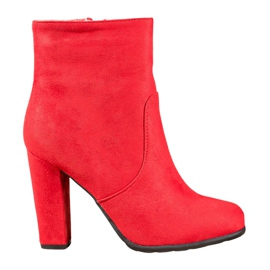 SHELOVET Stivali sexy in pelle scamosciata rosso