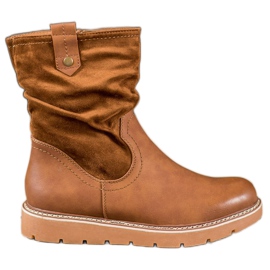 Ideal Shoes Lavoratori sulla piattaforma marrone