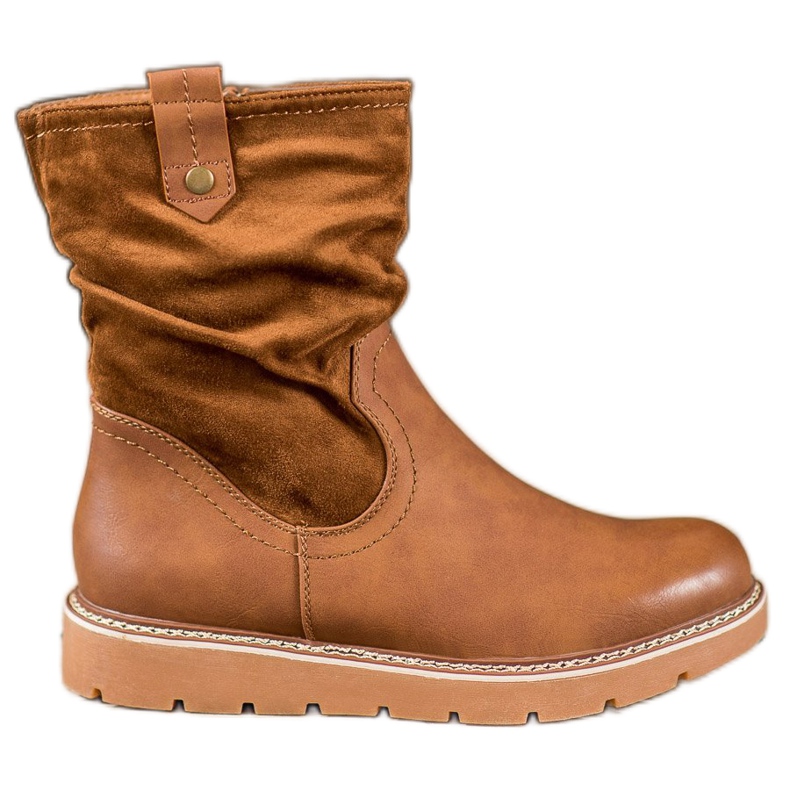 Ideal Shoes Lavoratori sulla piattaforma marrone